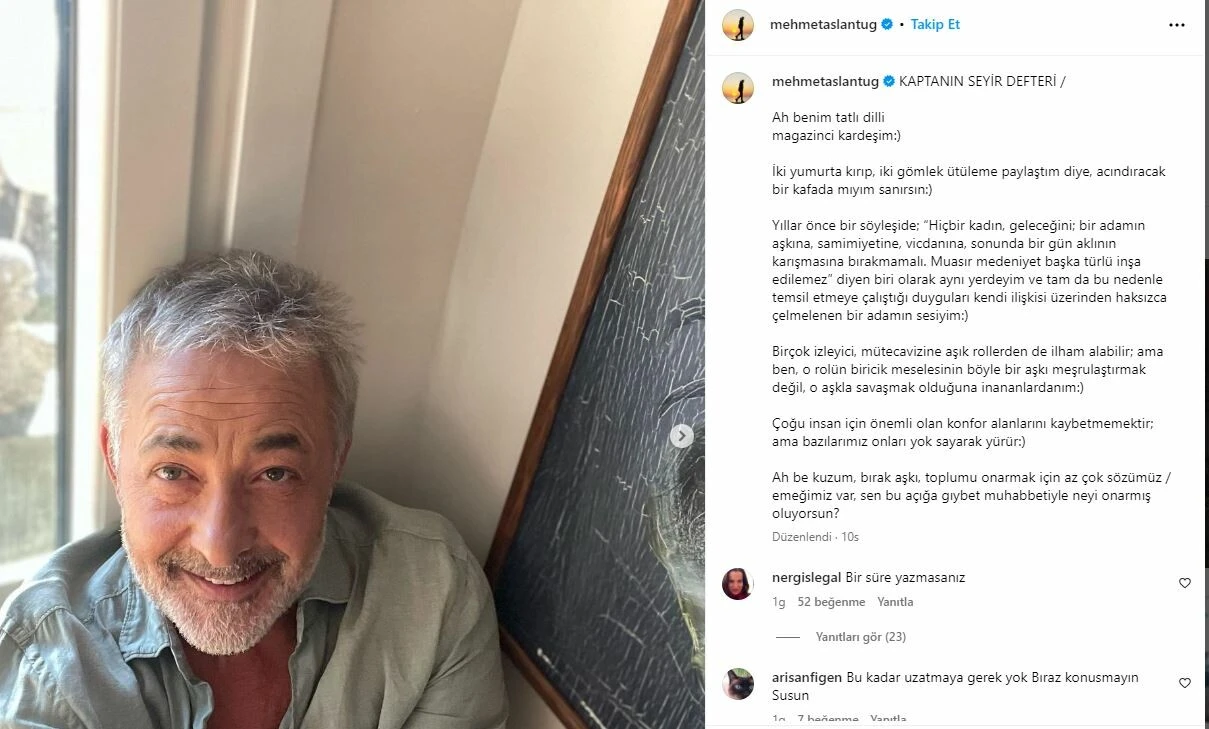 Mehmet Aslantuğ’dan ‘Kendini acındırdı’ yorumlarına bomba cevap!