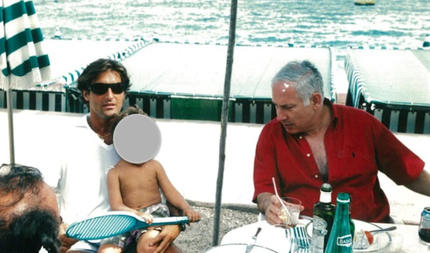 İsrail Arnaud Mimran ve Binyamin Netanyahu 2003