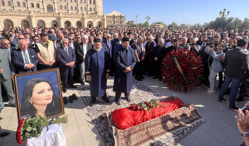 Azerbaycan milletvekili Ganire Paşayeva son yolculuğuna uğurlandı! Bir detay kimsenin gözünden kaçmadı