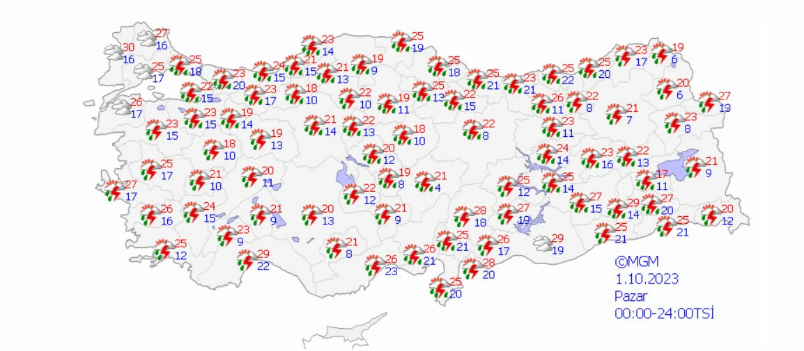 7 bölge için 'sarı' alarm! Meteoroloji'den uyarılar peş peşe: Sağanak yağışa dikkat!