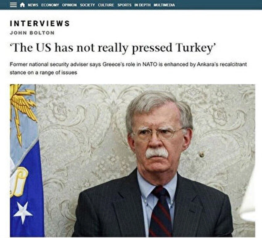 Darbe destekçisi John Bolton Türkiye'yi hedef aldı: Türkiye'ye karşı Yunanistan'ı güçlendirelim