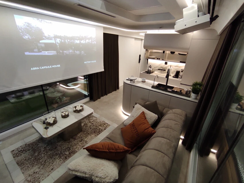 Kapsül evlerde her şey var