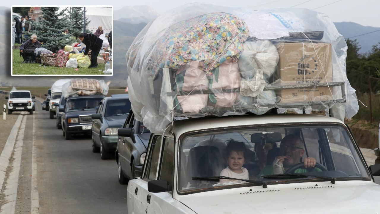 Dağlık Karabağ&#039;dan Ermenistan&#039;a geçiş devam ediyor: 100 bini aştı