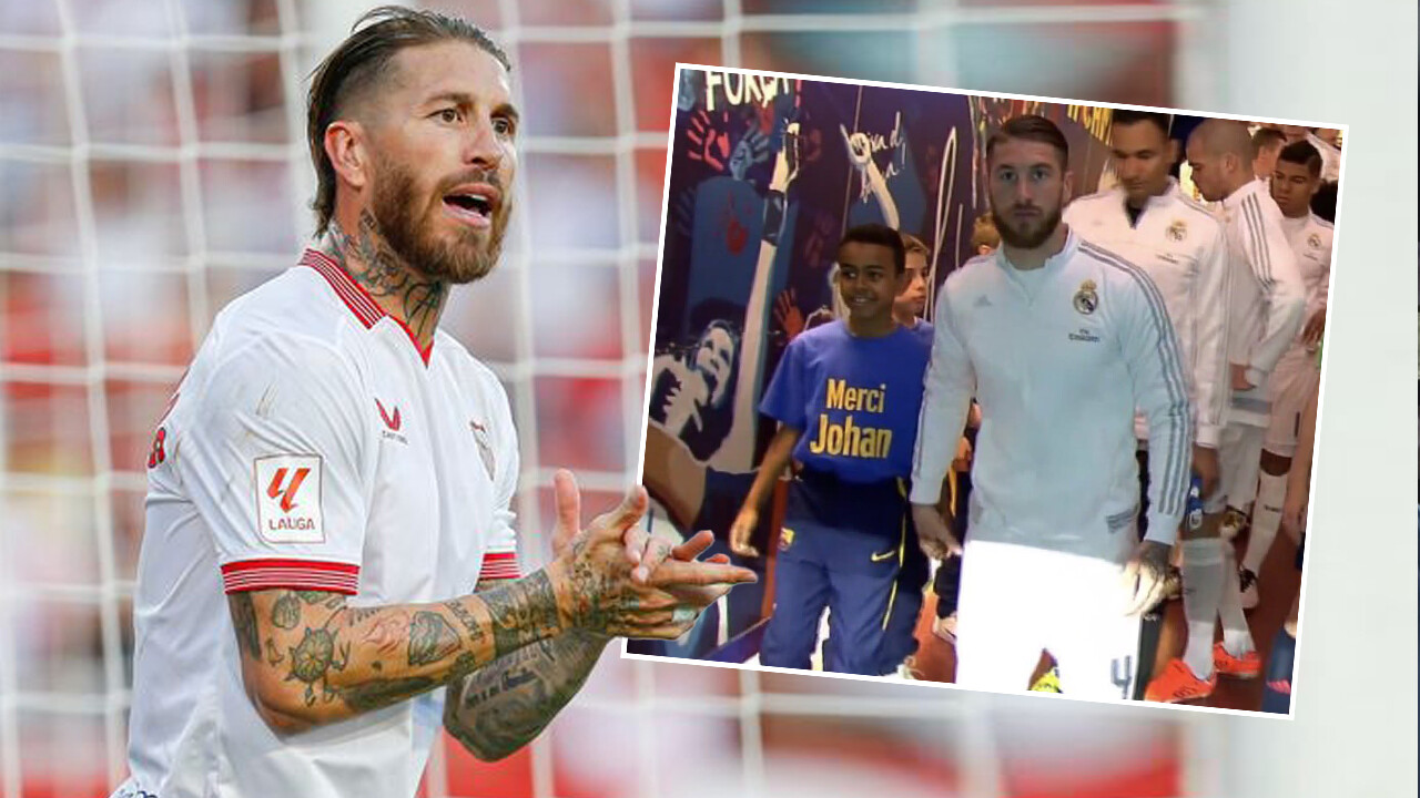 Sergio Ramos&#039;u Lamine Yamal yaktı! 7 yıl önceki görüntü gündem oldu