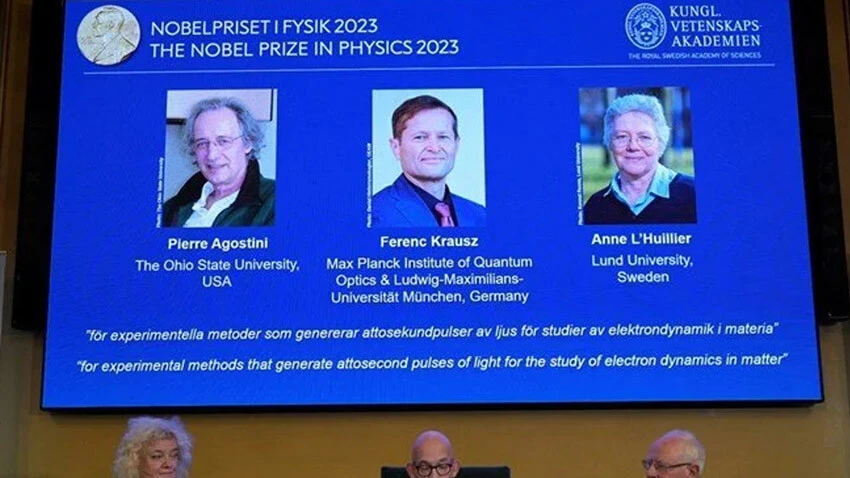 Son dakika! 2023 Nobel Fizik Ödülü'nün kazananları açıklandı