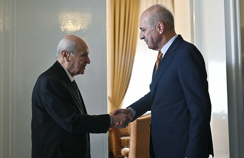 Meclis Başkanı Numan Kurtulmuş, MHP lideri Bahçeli'yi ziyaret etti.