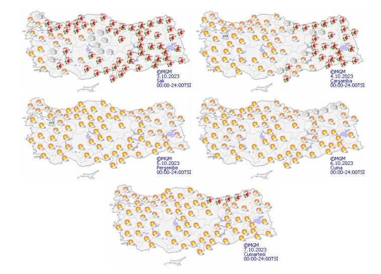 Meteoroloji'den 17 ile sarı ve turuncu kodlu uyarı: Sağanak bir anda bastıracak! Sel ve su baskınlarına dikkat... (3 Ekim hava durumu)