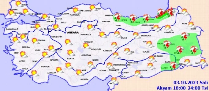 Meteoroloji'den 17 ile sarı ve turuncu kodlu uyarı: Sağanak bir anda bastıracak! Sel ve su baskınlarına dikkat... (3 Ekim hava durumu)