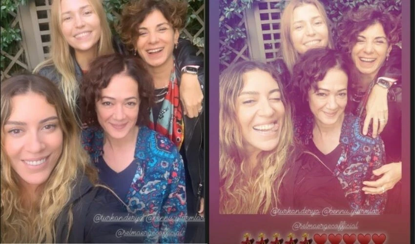 Gönül İşleri dizisi oyuncuları yıllar sonra buluştu! Sinem Kobal’ın gençlik formülü merak edildi