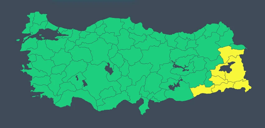 Meteoroloji sarı kodla il il uyardı! Kuvvetli geliyor, dikkat olun (4 Ekim 2023 <a href=