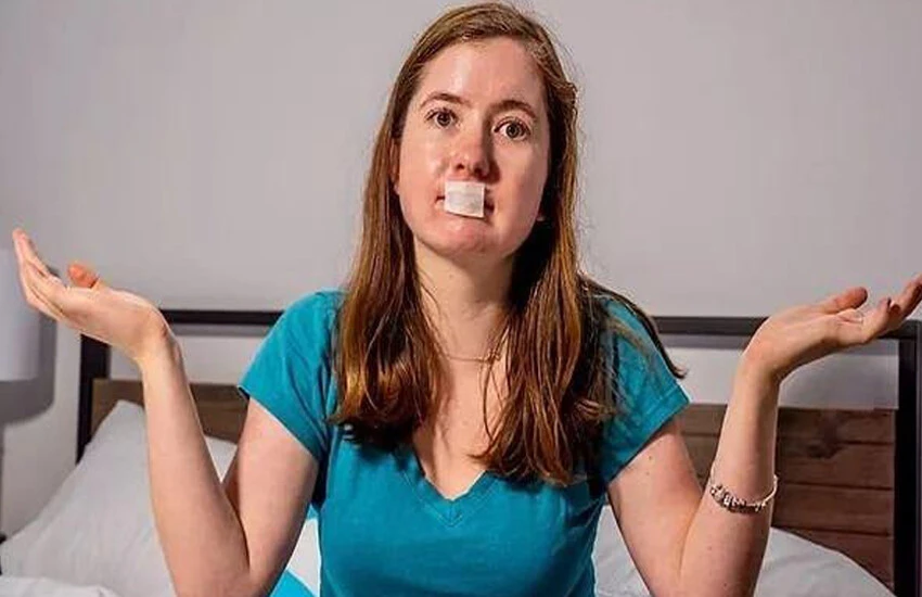 Ağzı bantlayarak uyuma konusunda uzmanlar uyarıyor