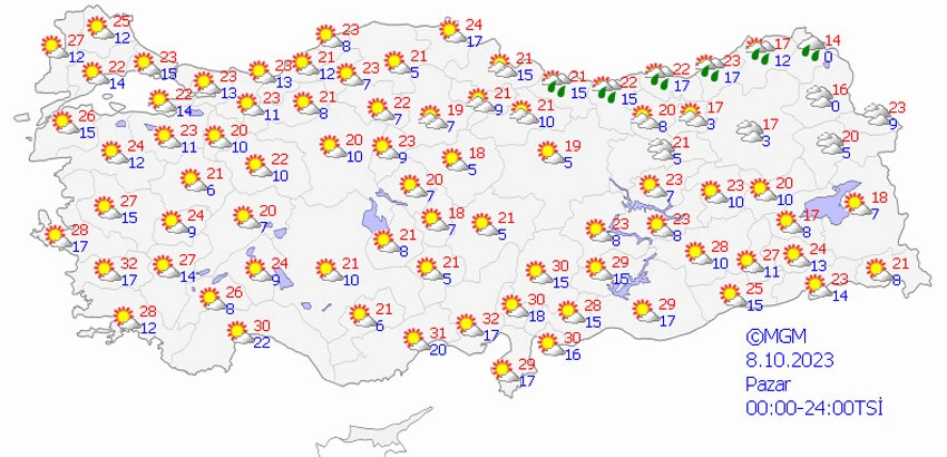 Meteoroloji sarı kodla il il uyardı! Kuvvetli geliyor, dikkat olun (4 Ekim 2023 hava durumu)