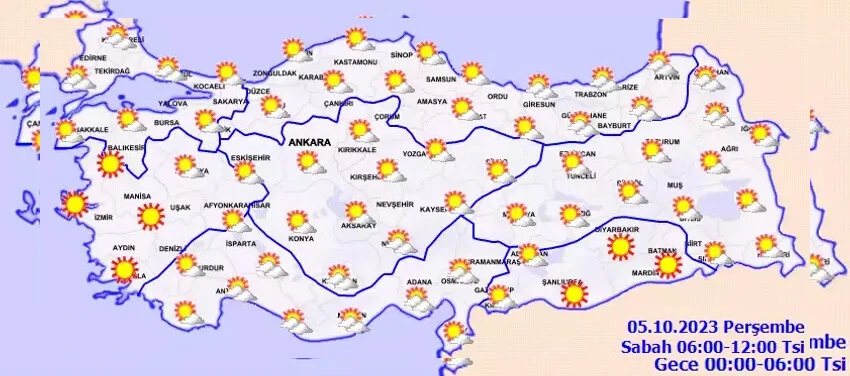Yazdan kalma günler kapıda... Meteoroloji tarih verdi! Sıcaklıklar 6 derece birden artacak Bugün hava nasıl olacak? İstanbul, Ankara, İzmir ve il il 5 Ekim hava durumu
