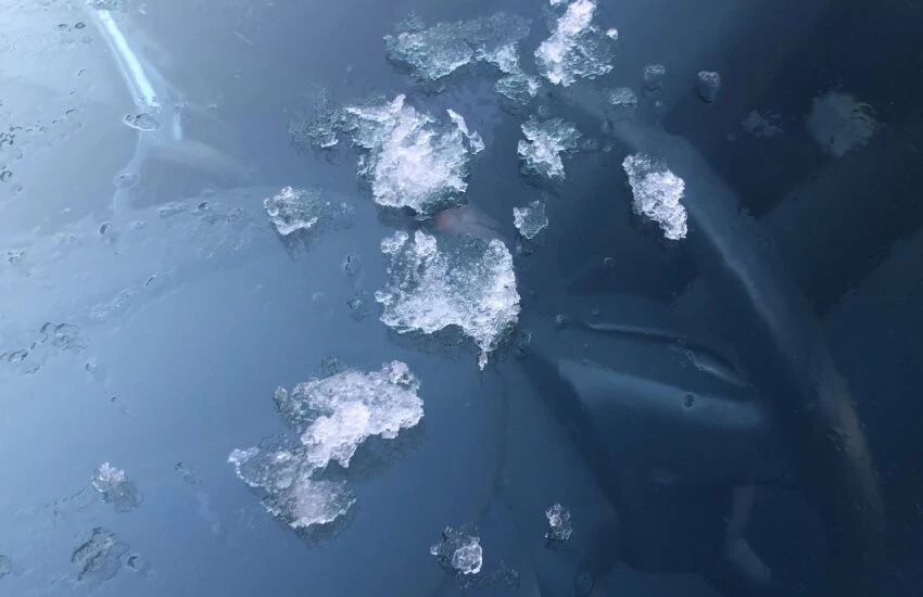 buz Hava eksi dört dereceye düştü, soğuktan camlar <a href=