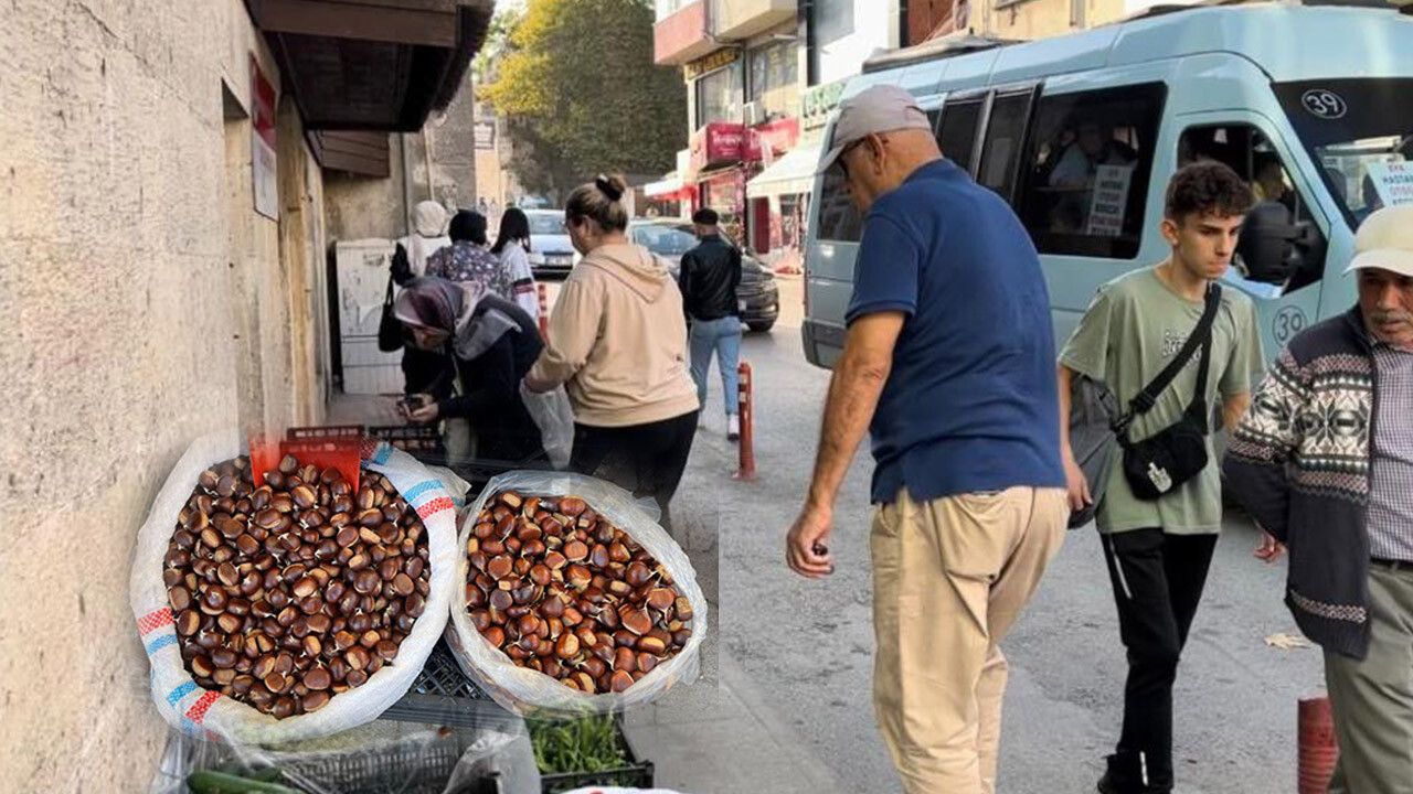 Kilosu belli oldu! Tezgahlardaki yerini alan kestanenin fiyatı 170 lira birden arttı