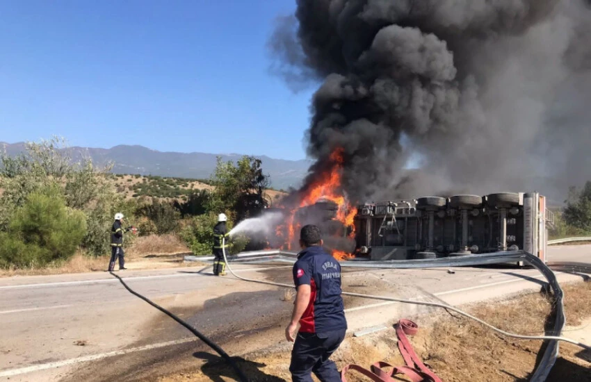 Tokat'ta kahreden kaza... Yanarak can verdi