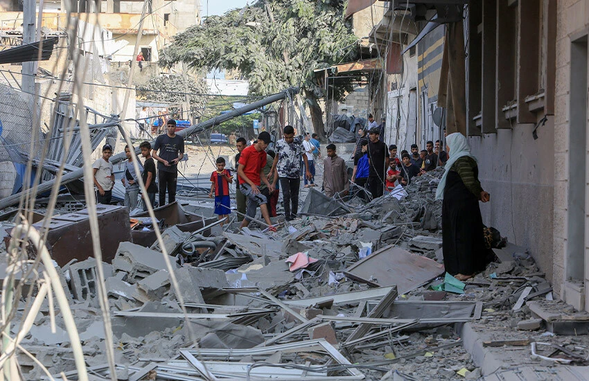 Filistinliler Gazze'deki yıkımı anlattı: Gökten ölüm yağıyor