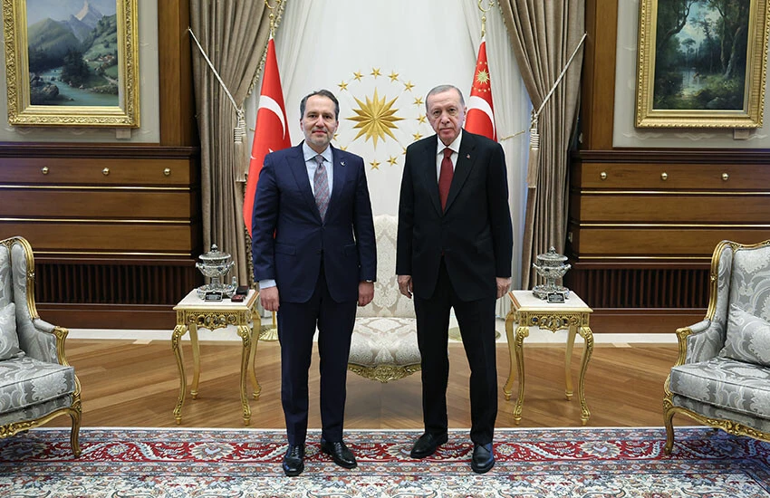 Son dakika! Beştepe'de sürpriz görüşme: Cumhurbaşkanı Erdoğan, Fatih Erbakan'la görüştü