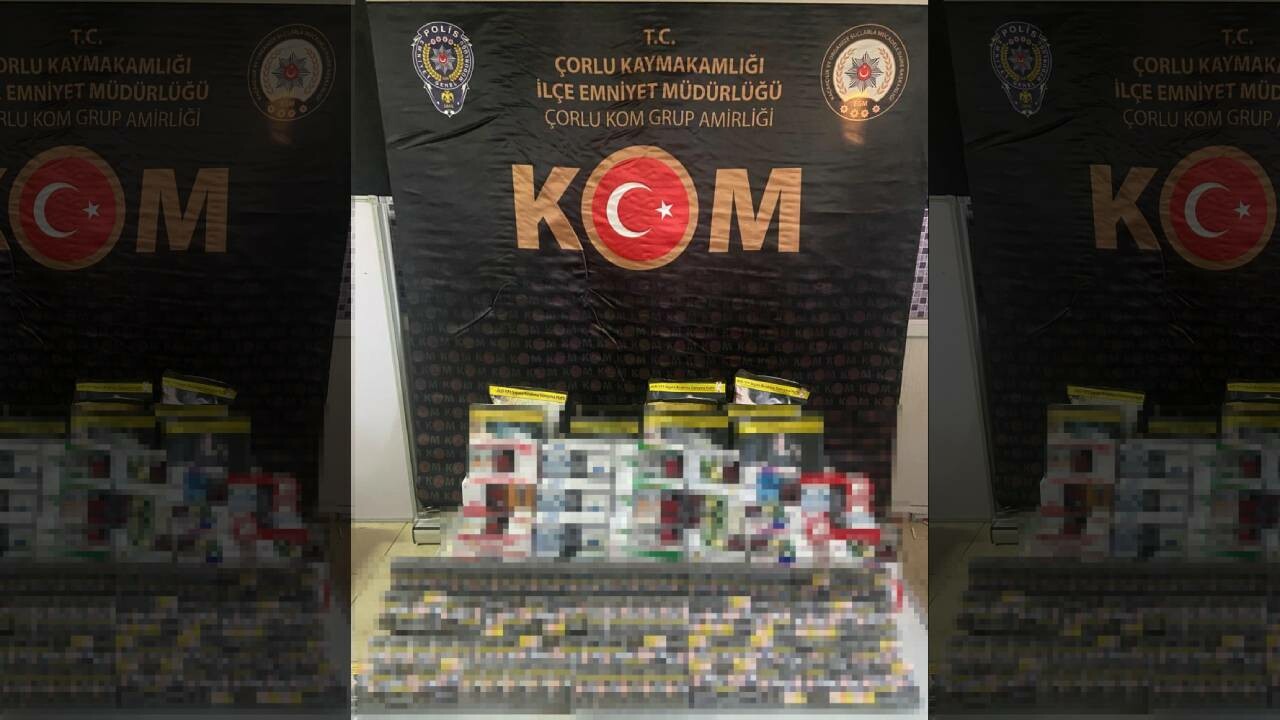 Tekirdağ&#039;da tütün kaçakçıları yakalandı: 31 bin boş makaron ele geçirildi