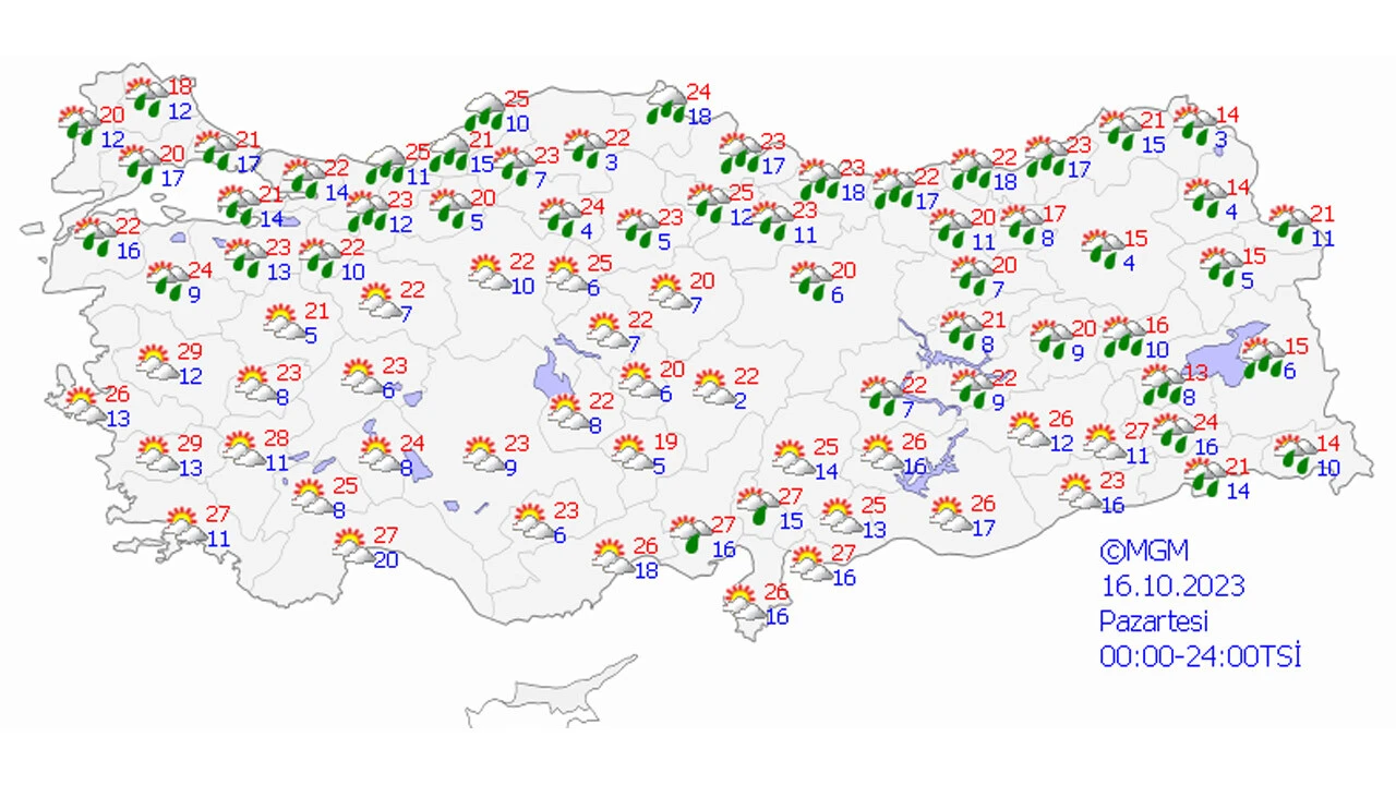 Sel, su baskını, fırtına... Saatlerce sürecek! Meteoroloji İstanbul dahil birçok ili uyardı (16 Ekim Pazartesi hava durumu)
