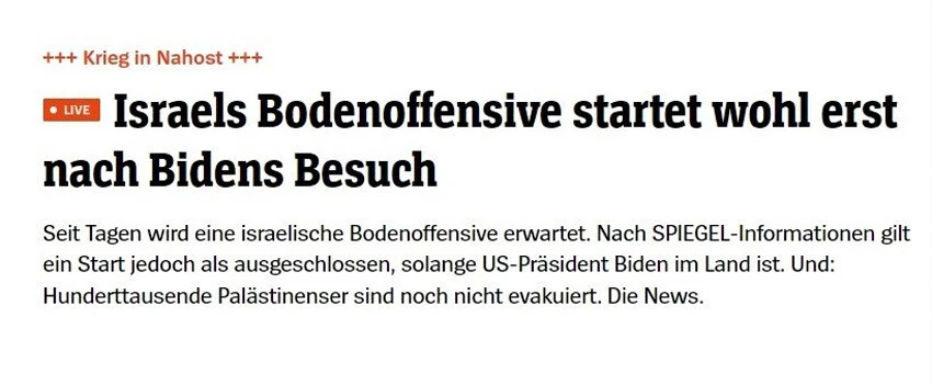 Alman basınından kara harekatı için çarpıcı iddia: Tüm yollar Biden'a çıkıyor