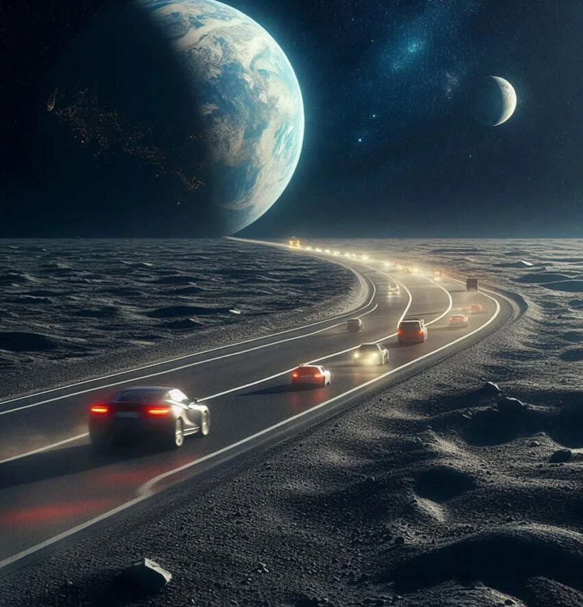 Hayal değil gerçek... Ay toprağı resmen otobana dönüşecek