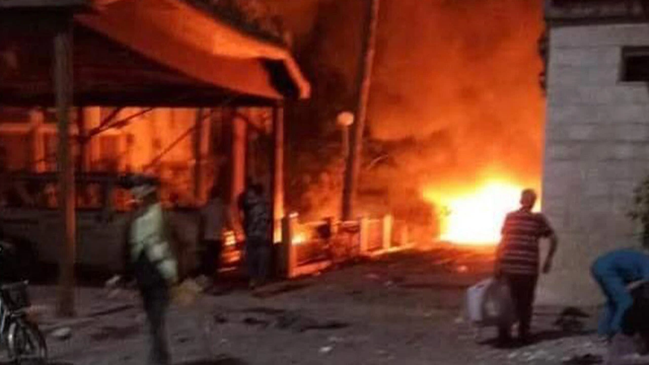 İsrail'in 500'den fazla sivilin ölümüne sebep olan saldırısından ilk görüntüler