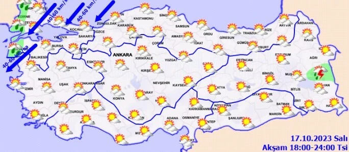 Meteoroloji'den birçok ile sarı kodlu uyarı! Güneşe veda vakti... Sağanak tüm yurdu esir alacak (17 Ekim hava durumu)