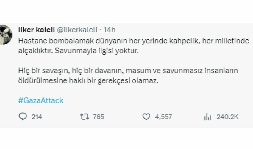 Ünlü isimler, İsrail’in hastane saldırısına öfke kustu