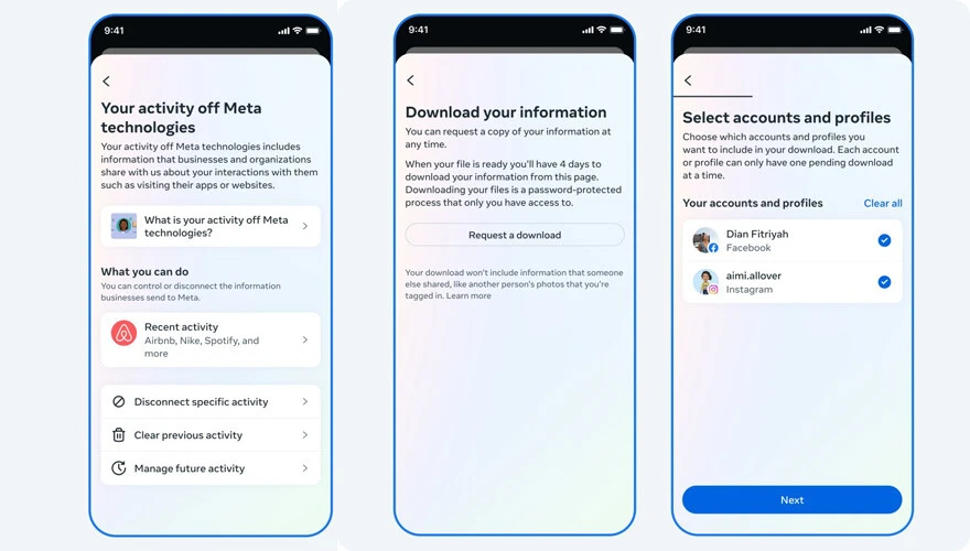 Instagram ipleri kullanıcıların eline verdi: Verileriniz hiçbir yere gitmeyecek