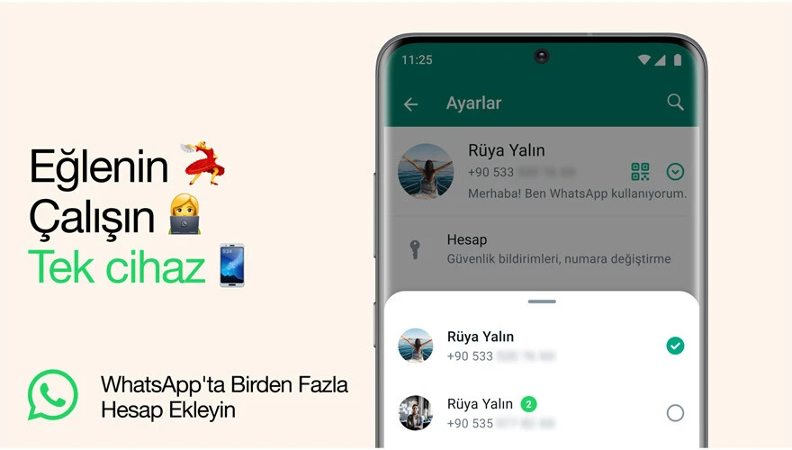 WhatsApp çoklu hesap desteğini başlattı! Nasıl kullanılır?