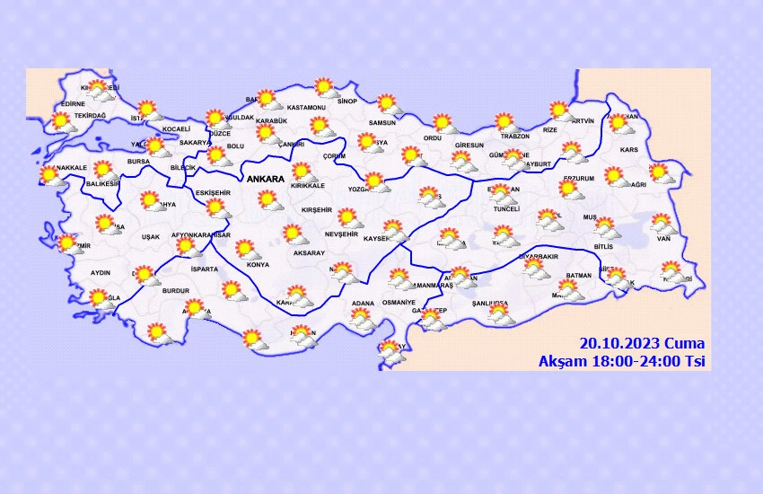Meteoroloji'den pastırma yazı uyarısı! Hava sıcaklıkları 6 derece birden artacak: 20 Ekim 2023 hava durumu raporu...
