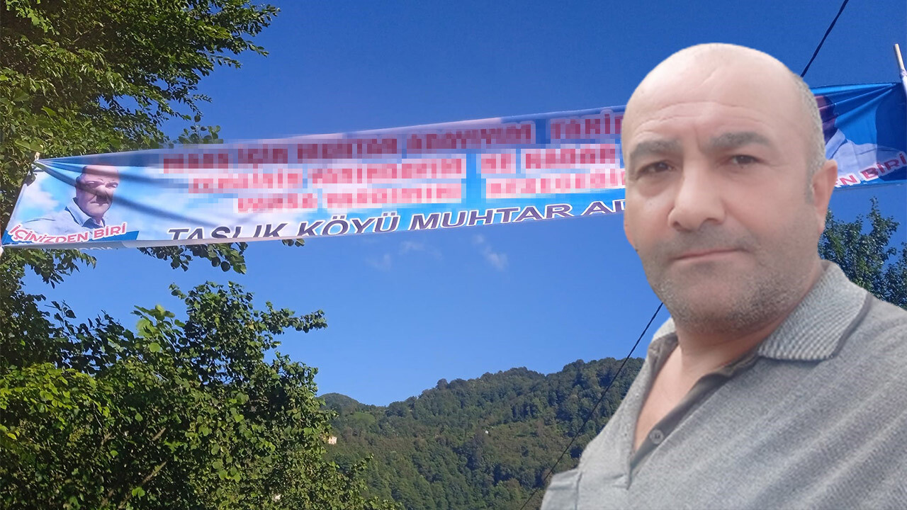 Seçim çalışmasında çığır atladı... Muhtar adayının pankarta yazdırdığı vaatler görenleri hayrete düşürdü