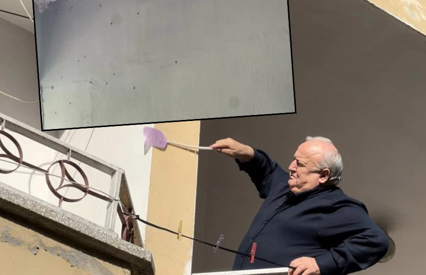 Uğur böceği istilasına uğrayan köylüler şaşkın.