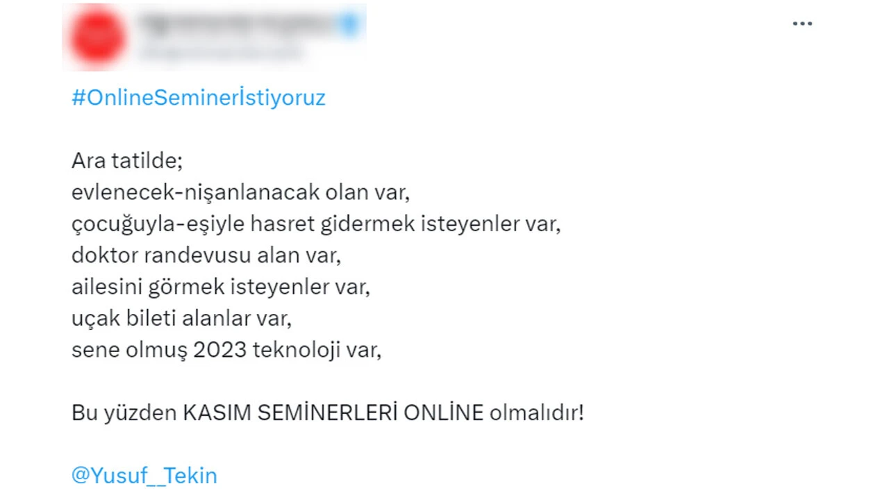 Öğretmenlerin seminer çilesi! Ara tatil zehir oldu