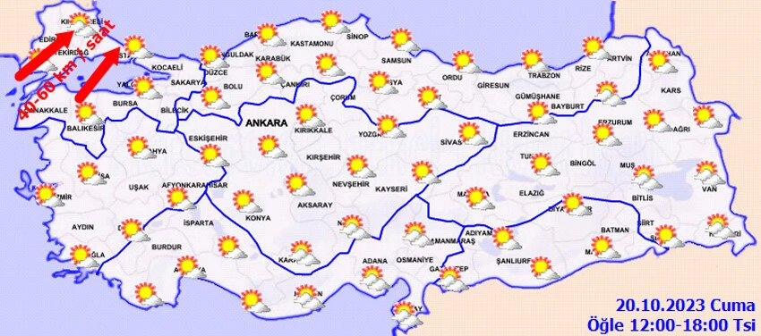 Meteoroloji saat vererek uyardı! Kuvvetli geliyor, tedbirli olun