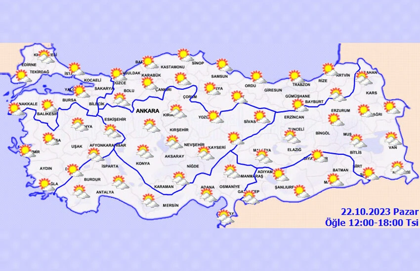 Bu saatlere dikkat! Meteoroloji'den sis ve pus uyarısı... 22 Ekim 2023 il il hava durumu raporu