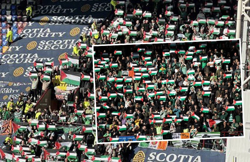 Celtic taraftarı, baskılara rağmen Filistin'e destekten vazgeçmiyor