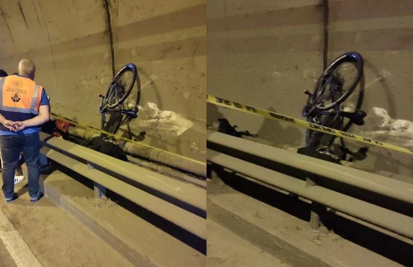 Trabzon'da korkunç kaza! Tüneldeki bisikletliye kamyon çarptı:1 ölü