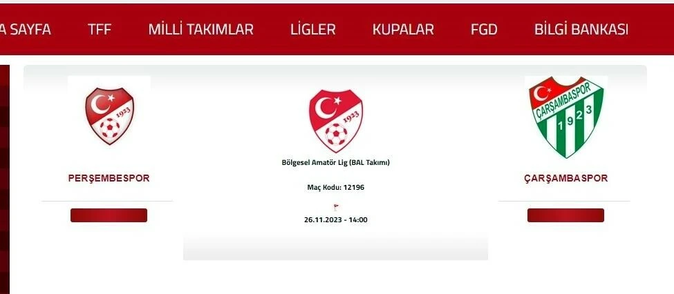 BAL'da hafta içi derbisi! Perşembespor, Çarşambaspor'a karşı