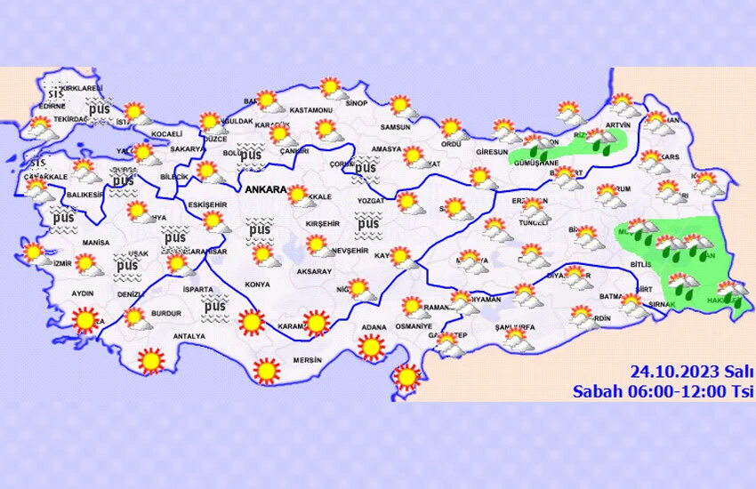 Meteoroloji son tahminlerini yayımladı.