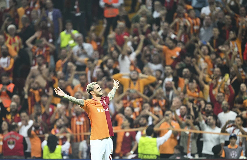 Icardi'nin golünün ardından statta büyük coşku yaşandı.