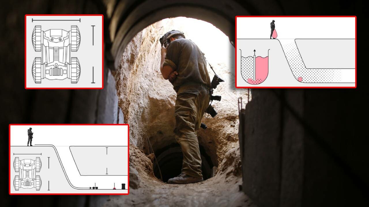 İsrail&#039;in denerken askerlerini kör eden Hamas tünellerini tıkamak için geliştirdiği yeni gizli silahı: Sünger Bombaları