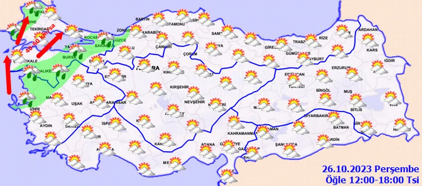 Meteoroloji saat vererek il il uyardı: Gök gürleyecek, rüzgar savuracak
