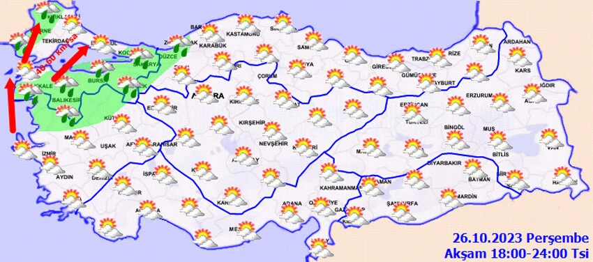 Meteoroloji saat vererek il il uyardı: Gök gürleyecek, rüzgar savuracak