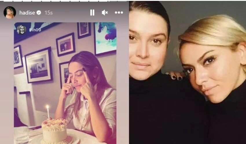 Hadise ve ablası arasında küslük bitti! Tüm kardeşler doğum gününde buluştu