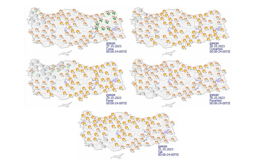 Meteoroloji tarih vererek uyardı! Güneşli havaya veda... Sağanak şiddetli geliyor (27 Ekim hava durumu)