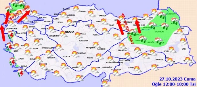 Meteoroloji tarih vererek uyardı! Güneşli havaya veda... Sağanak şiddetli geliyor (27 Ekim hava durumu)