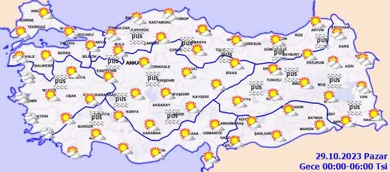 Sis ve pusa dikkat... Göz gözü görmeyecek! Meteoroloji saat vererek uyardı (28 Ekim il il hava durumu)