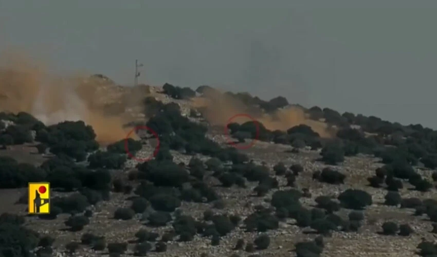 Hizbullah sınır bölgesindeki iki İsrail tankını böyle havaya uçurdu